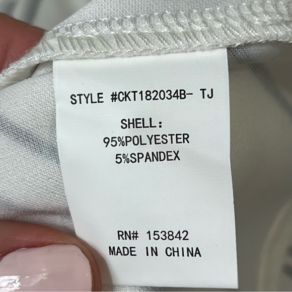 Melloday Striped Short Sleeve Top - Black and White - Picture 5 of 5